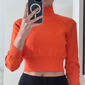 ZARA turtleneck with shoulder pads